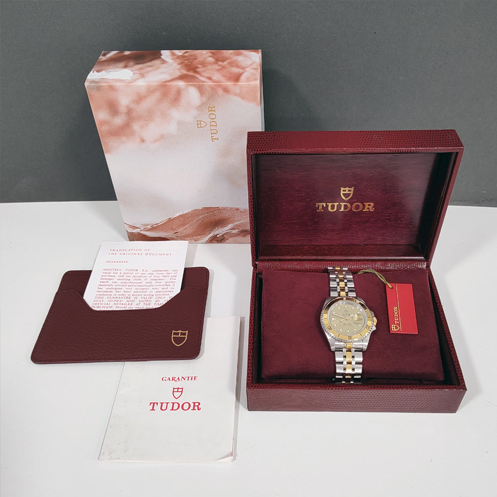 Pre-owned Tudor Mini-Sub 73193 1998 Full Set Watch