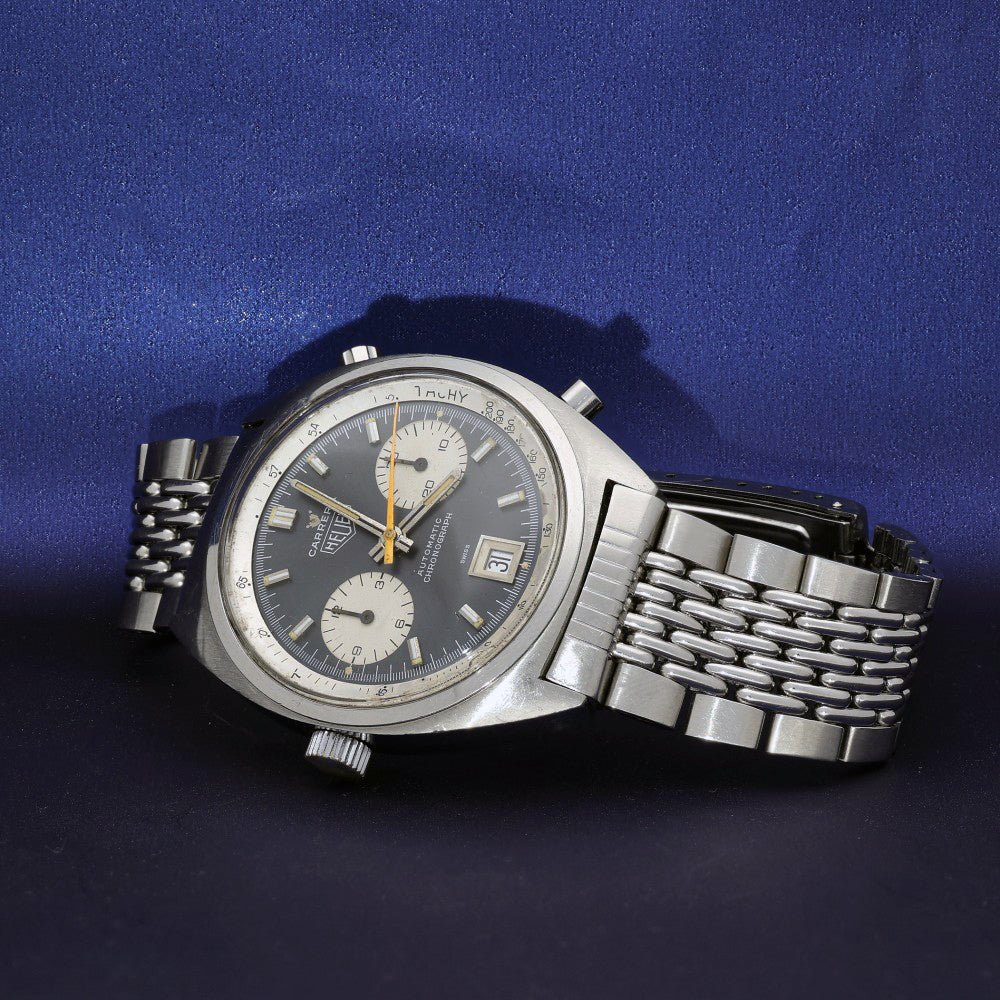 Pre-Owned Heuer 1153N Racing Dial 1970's Gay Frères Bracelet watch