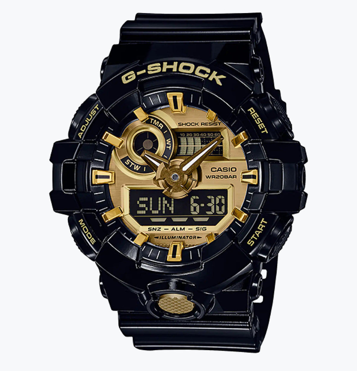 G SHOCK-
ANALOG-DIGITAL
GA-700 SERIES
GA710GB-1A