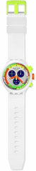 Big Bold Chrono Unisex Watch Casual Polymer Transparent Quartz Waterproof