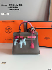 Genuine leather Hermes Kelly bag