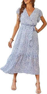 Women's Summer Floral Boho Maxi Dress