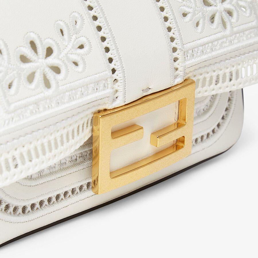 Fendi Embroidered Leather Bag