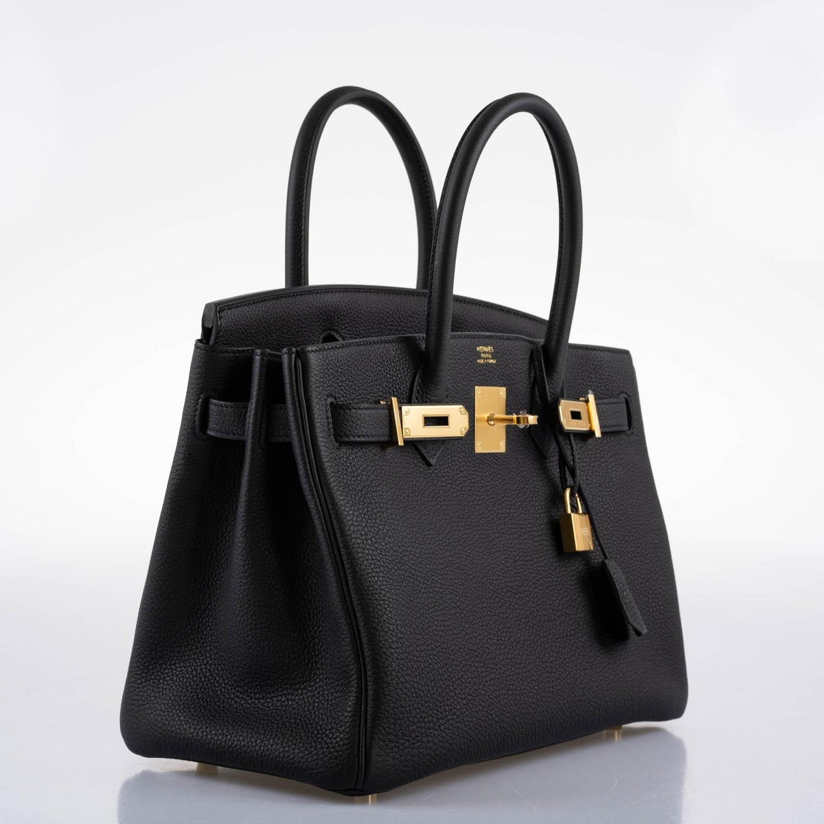 Hermes Birkin 30 Black Togo Gold Hardware