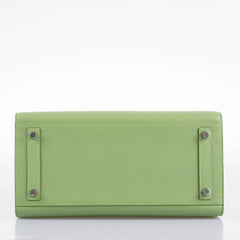 Hermes Birkin 30 Sellier Vert Criquet Madame Grain Palladium Hardware - 2020, Y