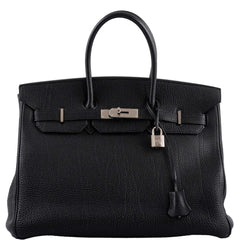 Hermes Birkin 35 Black Togo Palladium Hardware - 2003, Square G