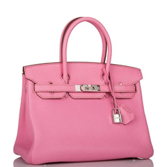 Hermes Bubblegum 5P Togo Birkin 30cm Palladium Hardware