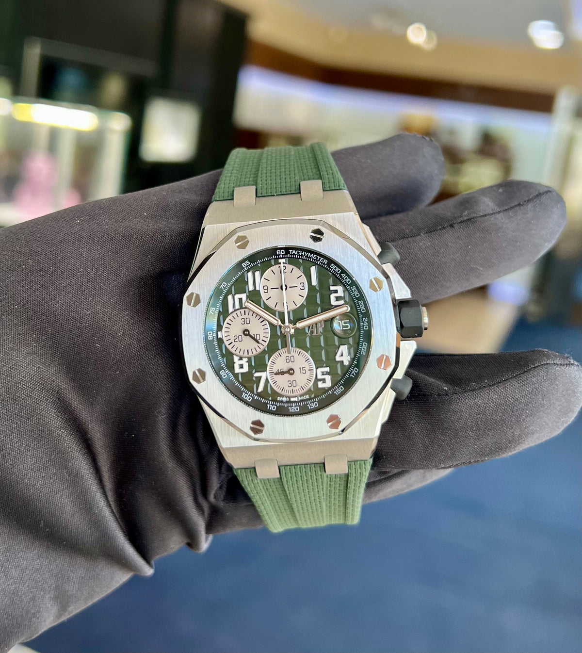 Audemars Piguet Royal Oak Offshore Chronograph Titanium 42mm Green Dial