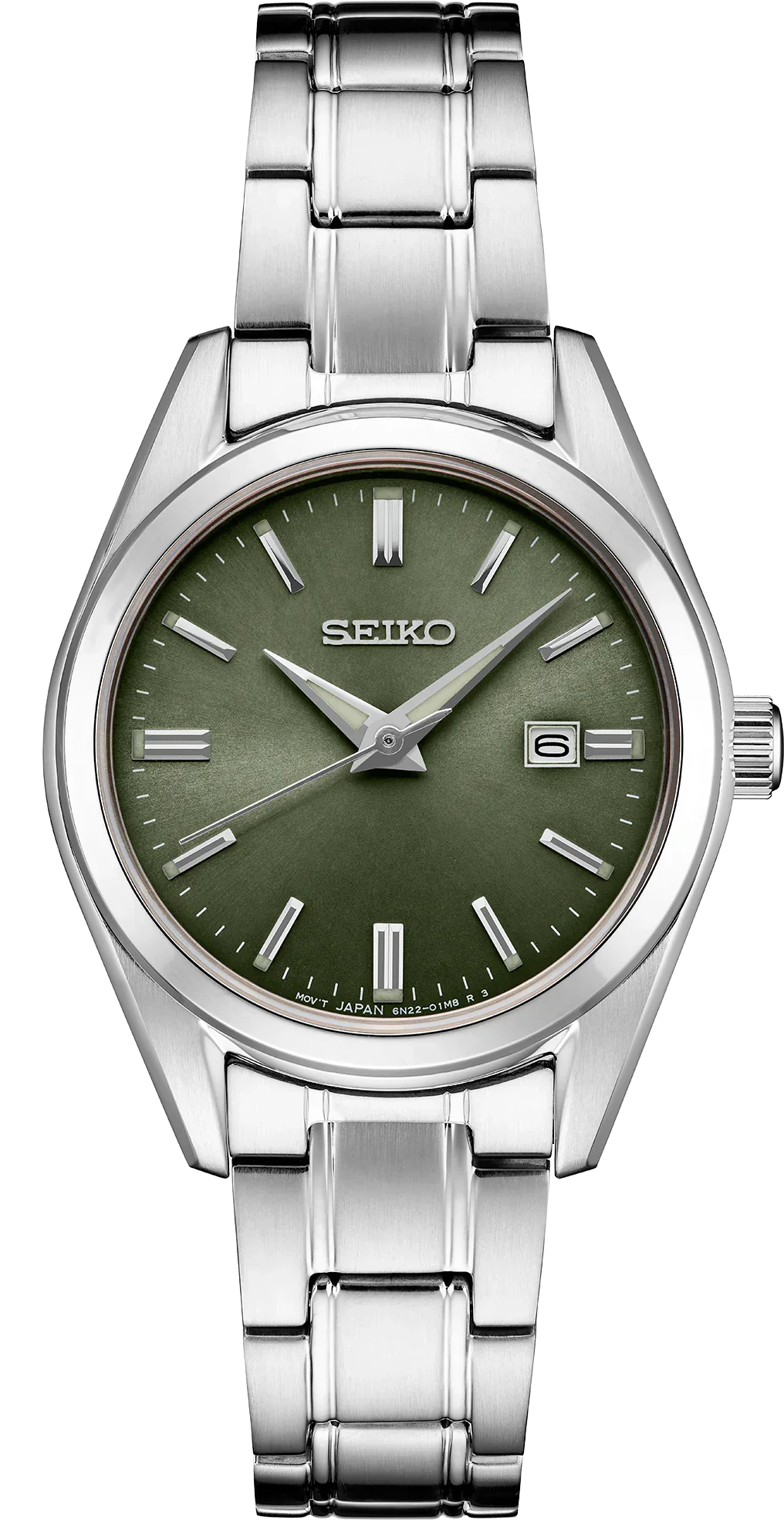 Seiko-Quartz Green Dial Ladies Watch SUR533