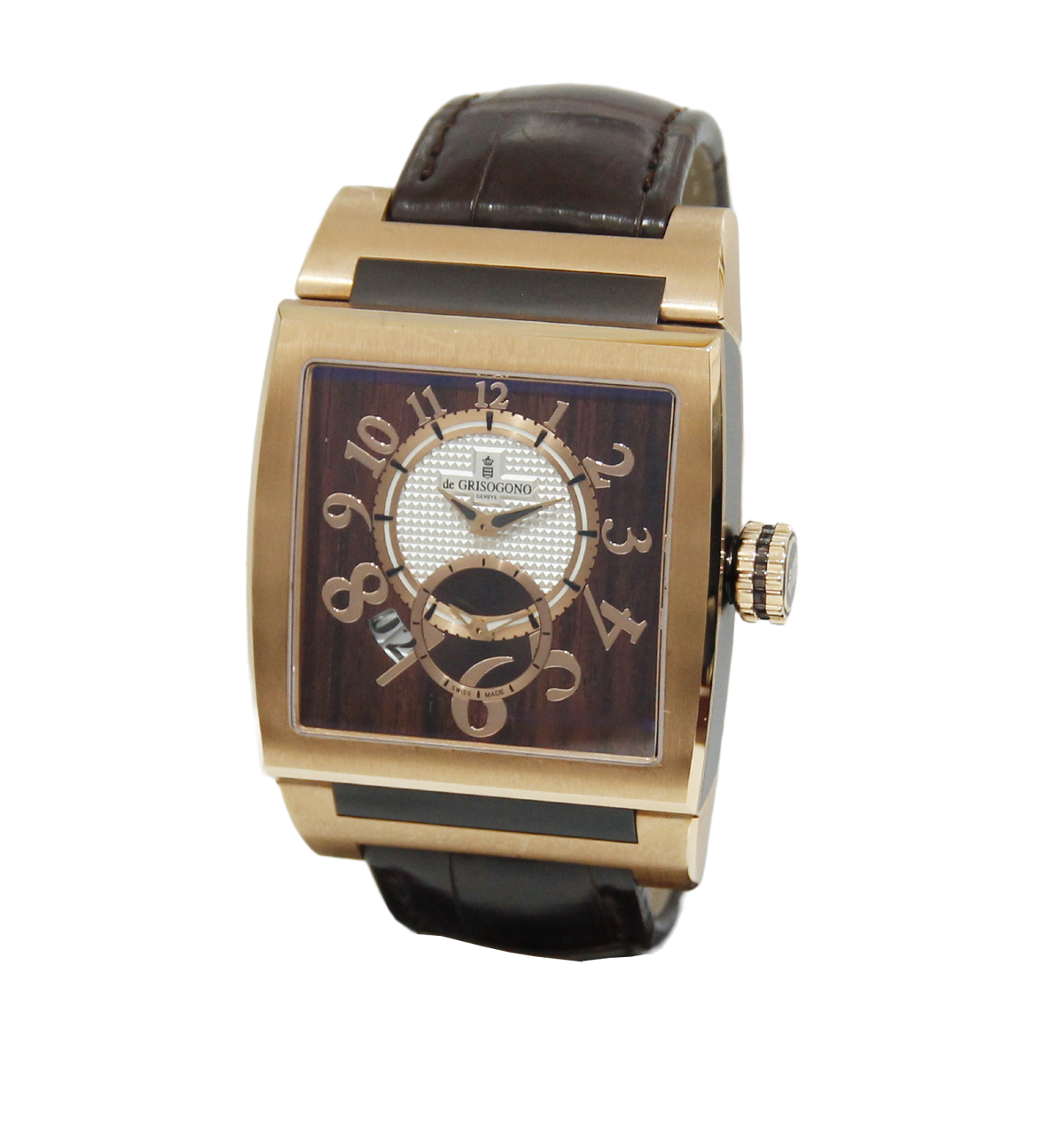 De Grisogono Uno DF XL Dual Time Rose Gold