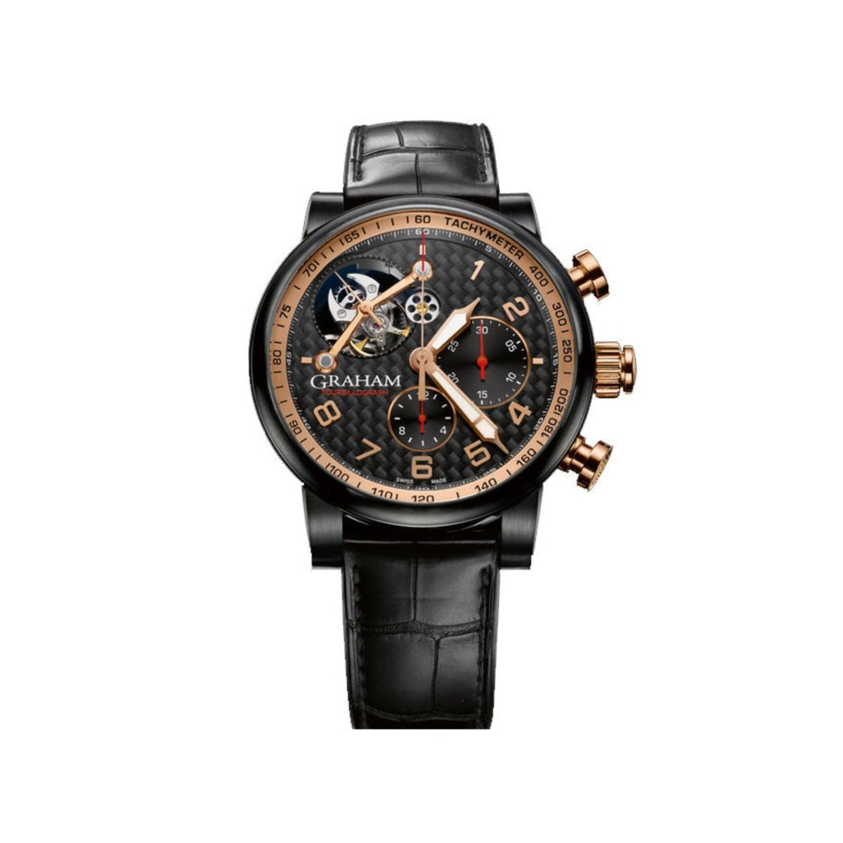 Graham Silverstone Tourbillograph Rose Gold/Stainless Steel 48mm