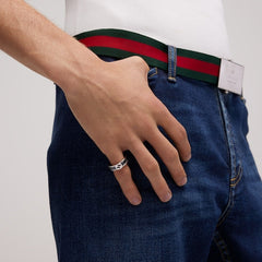 Gucci Interlocking crystal ring - 925 sterling silver