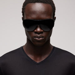 Mask frame sunglasses - black