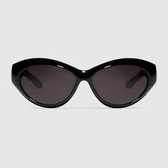 Cat eye frame sunglasses - black