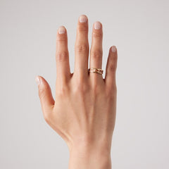 Gucci Interlocking 2-band 18k ring - 18k yellow gold