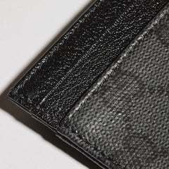 Gucci Essence Classic card case - black GG canvas