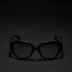 Geometric-frame sunglasses - black