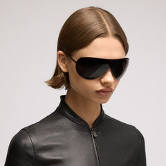 Mask frame sunglasses - black