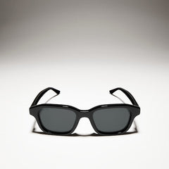 Rectangular-frame sunglasses - black