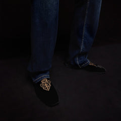 Men's Ragazzo slipper - black velvet