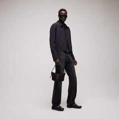 Men's driver with Gucci crest - black leather
