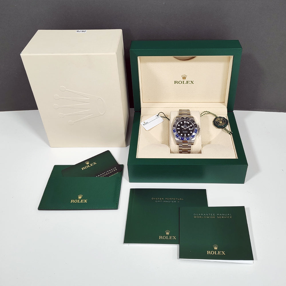 Pre-owned Unworn Rolex GMT-Master II "Batman" 126710BLNR 2024 Watch