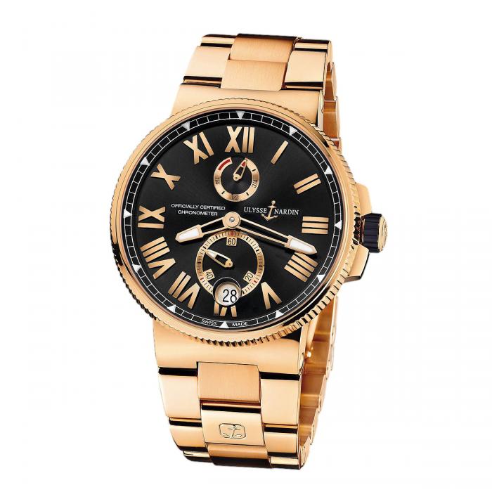 Ulysse Nardin Marine Chronometer Manufacture 45MM Rose Gold REF:1186-122