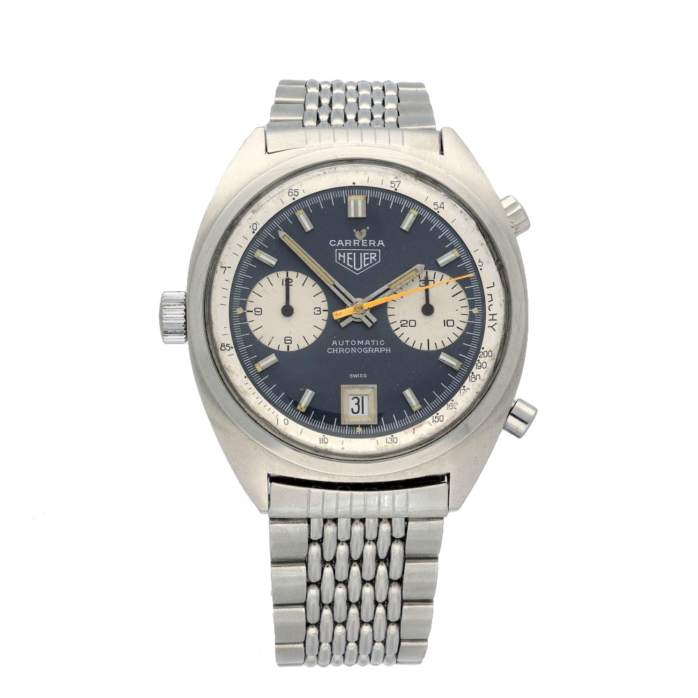 Pre-Owned Heuer 1153N Racing Dial 1970's Gay Frères Bracelet watch