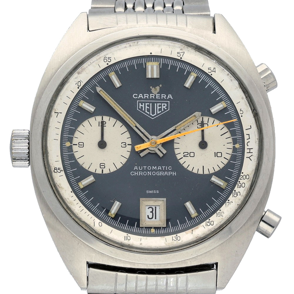 Pre-Owned Heuer 1153N Racing Dial 1970's Gay Frères Bracelet watch