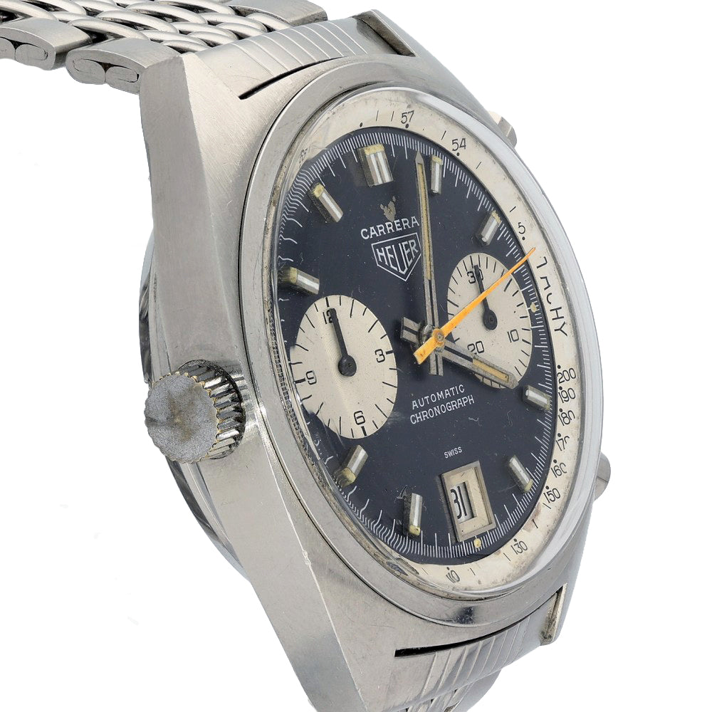 Pre-Owned Heuer 1153N Racing Dial 1970's Gay Frères Bracelet watch