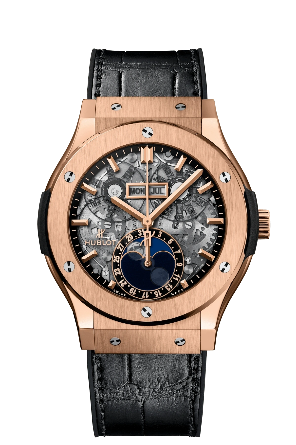 Hublot Classic Fusion 45mm Aerofusion Moonphase King Gold