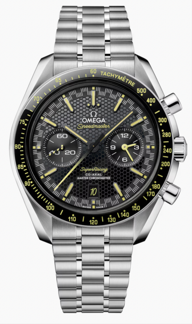 OMEGA- SPEEDMASTER
SUPER RACING
44.25 MM, STEEL ON STEEL 329.30.44.51.01.003