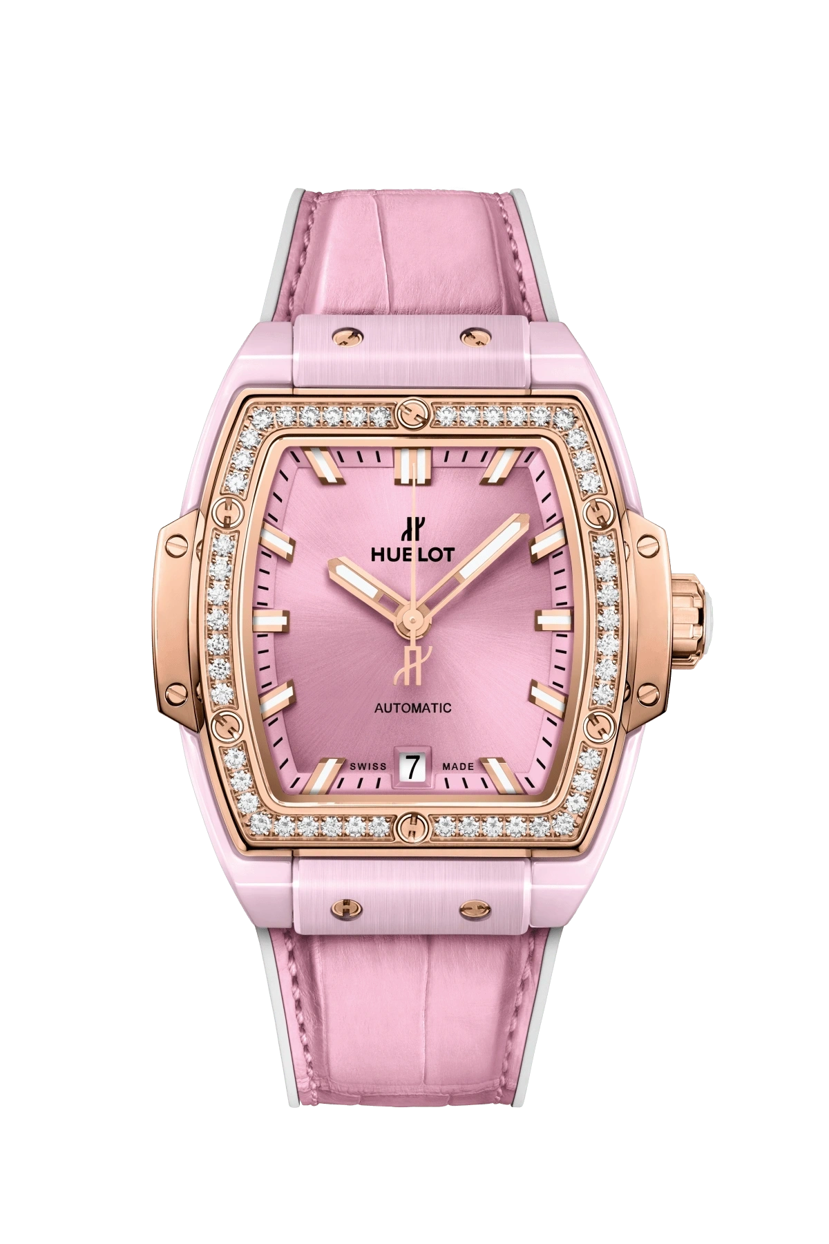Hublot Spirit of Big Bang 39mm Pink Ceramic King Gold Diamonds