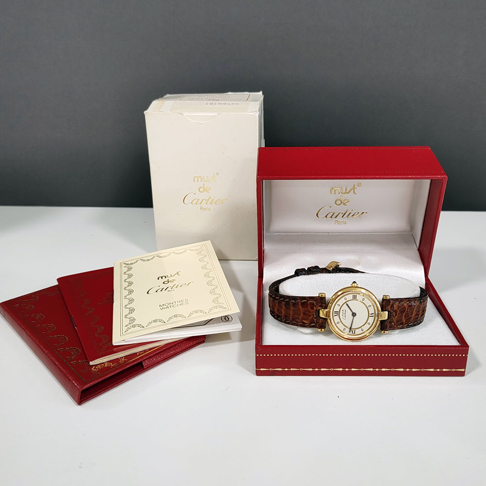 Pre-owned Must de Cartier Vendome 881002 Watch