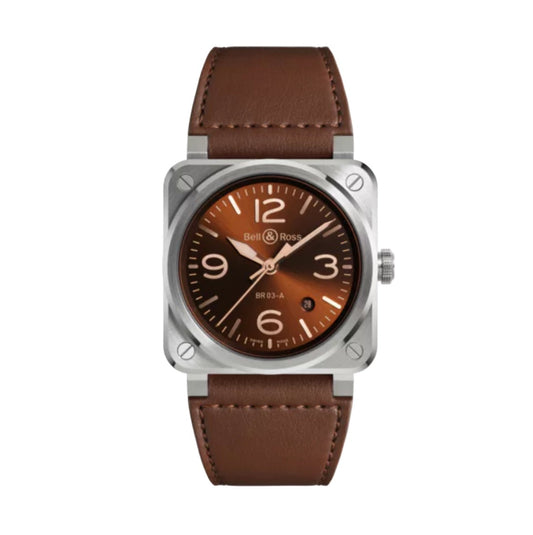 BELL & ROSS-NEW BR 03 GOLDEN HERITAGE
41 MM BR03A-GH-ST/SCA