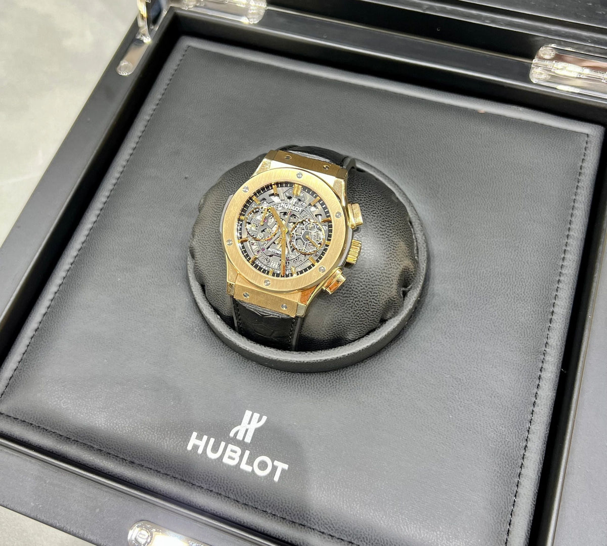 Hublot Classic Fusion Limited Edition 'Pele' 45mm Yellow Gold