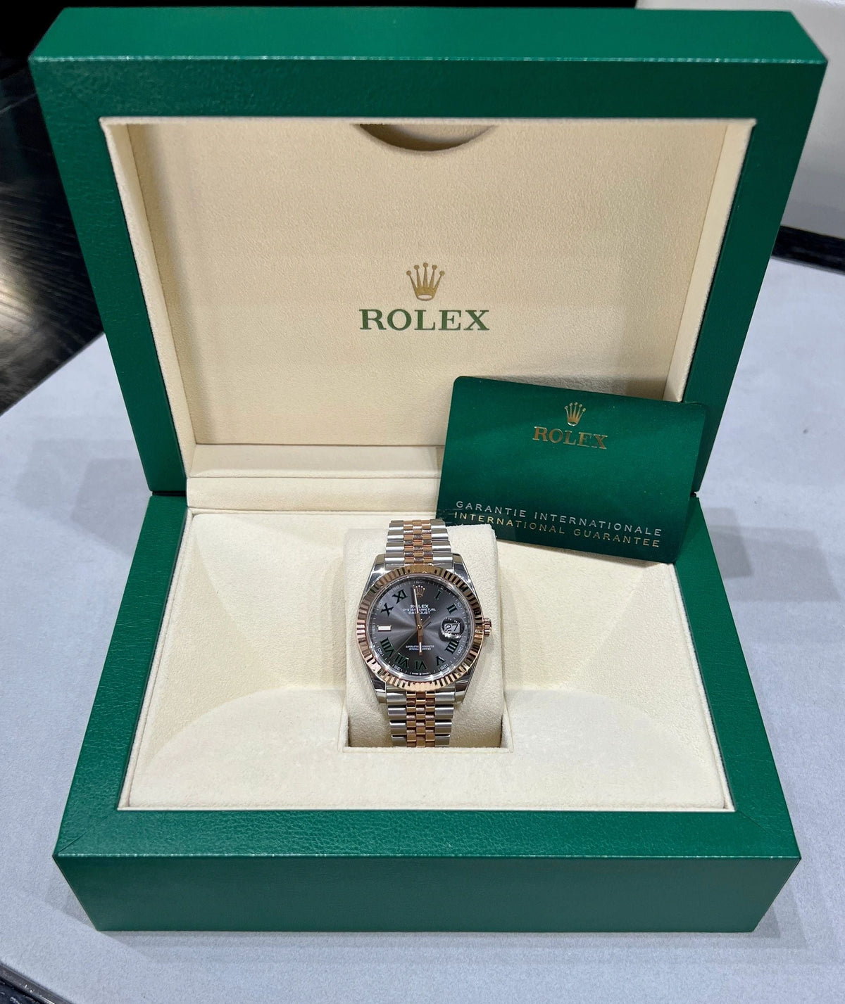 Rolex Datejust 41 Two Tone Stainless Steel/Rose Gold Jubilee 'Wimbledon' 126331