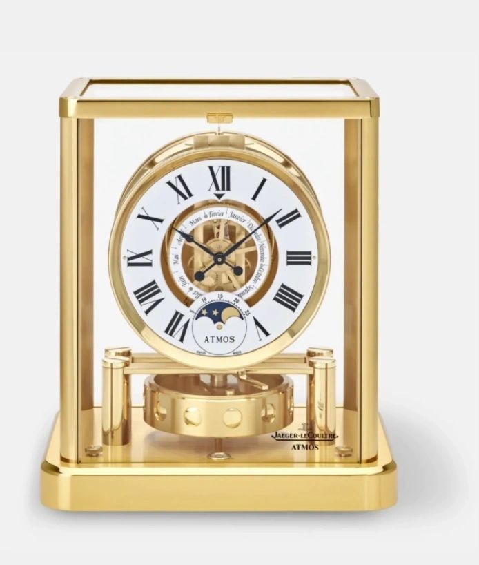 Jaeger-Lecoultre Atmos Classique Phases De Lune Gilt Brass - Manual-winding
