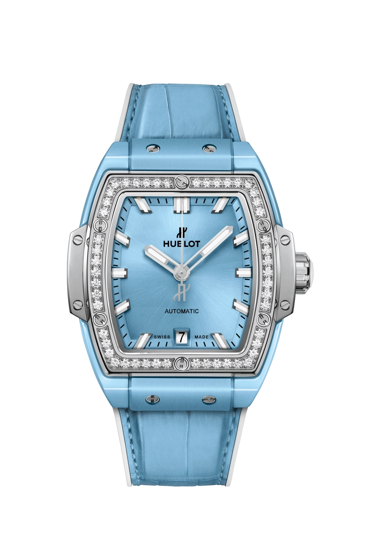 Hublot Spirit of Big Bang 39mm Light Blue Ceramic Titanium Diamonds