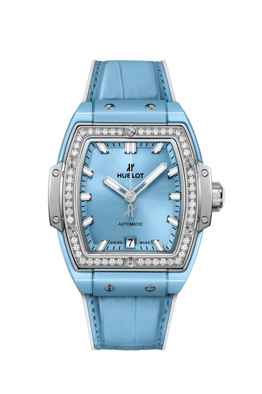 Hublot Spirit of Big Bang 39mm Light Blue Ceramic Titanium Diamonds