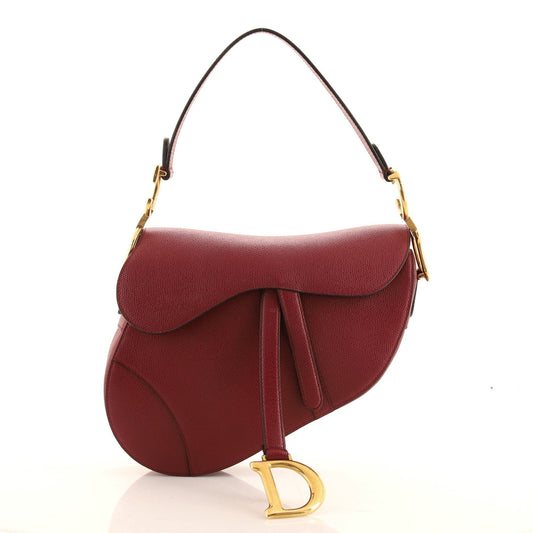 Saddle Handbag Leather Medium