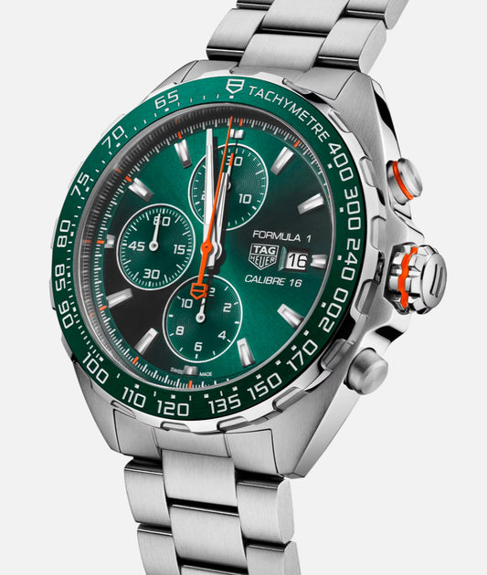 TAG HEUER- FORMULA 1
CHRONOGRAPH
Automatic, 44 mm, Steel & Ceramic
CAZ201H.BA0876