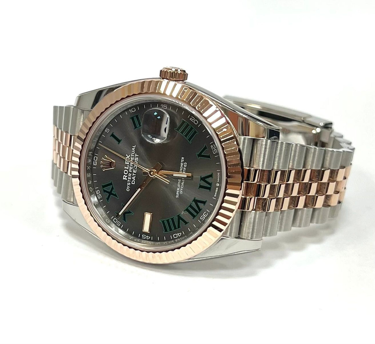 Rolex Datejust 41 Two Tone Stainless Steel/Rose Gold Jubilee 'Wimbledon' 126331