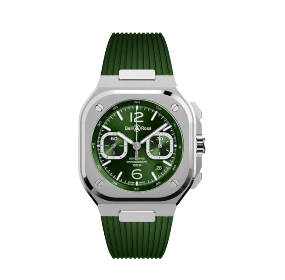 BELL & ROSS-BR 05 CHRONO GREEN STEEL
42 MM BR05C-GN-ST/SRB
