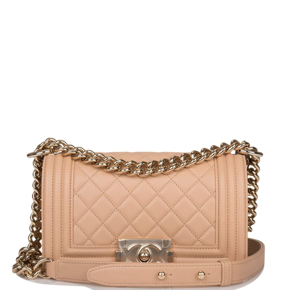 Copy of Chanel Camel Quilted Lambskin Small Boy Bag Light Gold Hardware-Payment 2