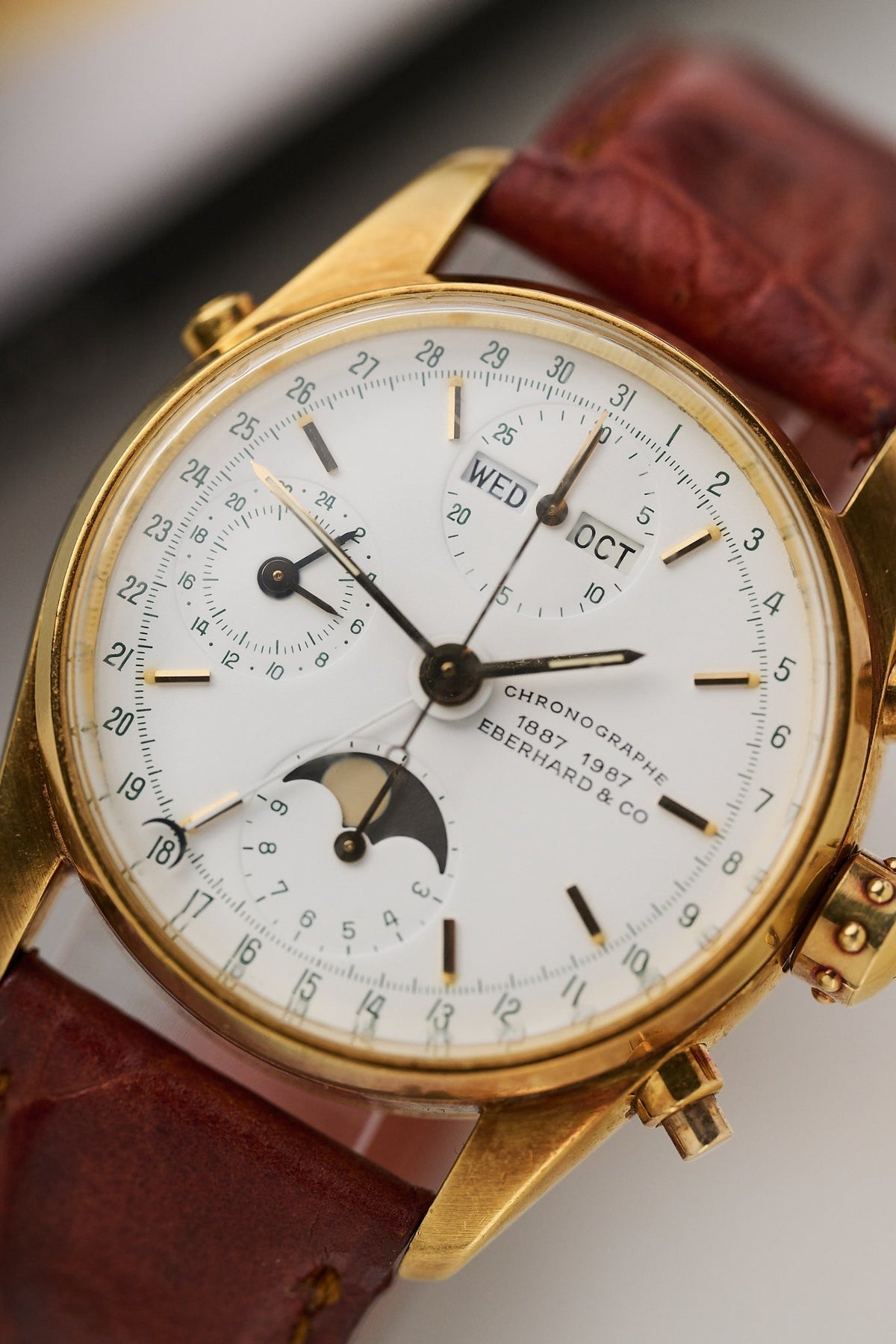 EBERHARD & CO NAVY MASTER TRIPLE CALENDAR CHRONOGRAPH