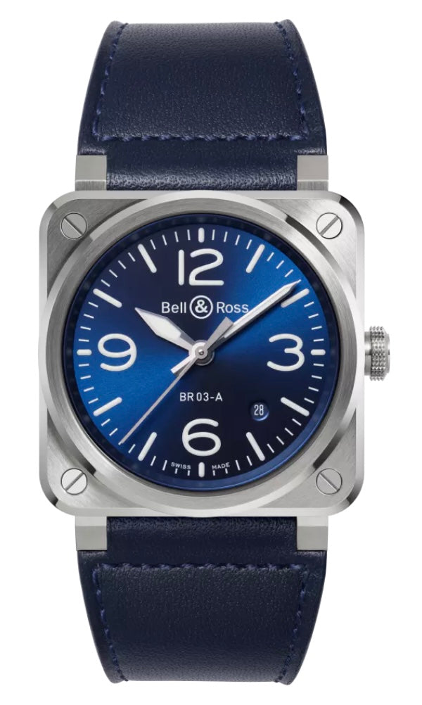 BELL & ROSS- NEW BR 03 BLUE STEEL
41 MM BR03A-BLU-ST/SCA