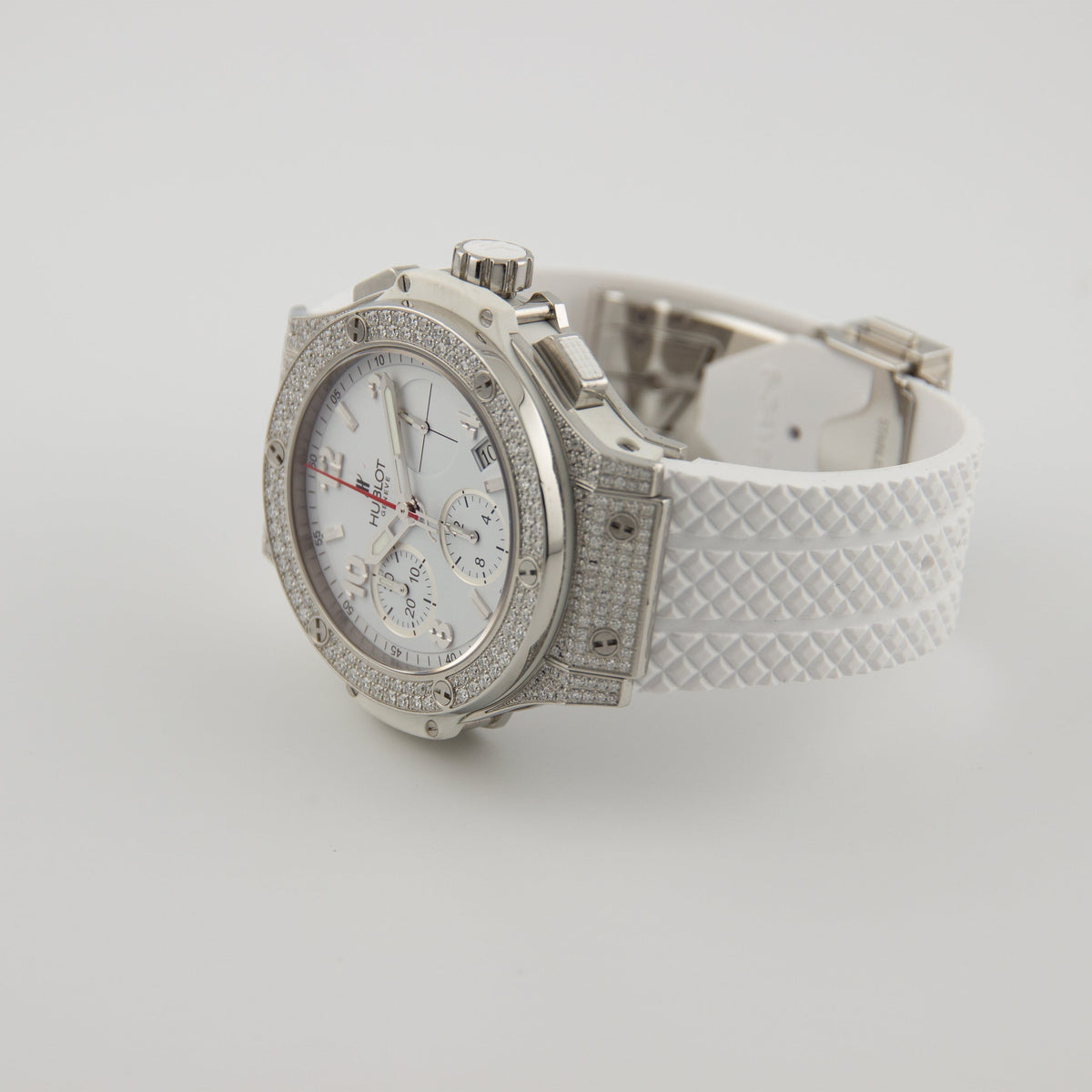 Hublot Big Bang Chronograph Steel White Pave 41mm