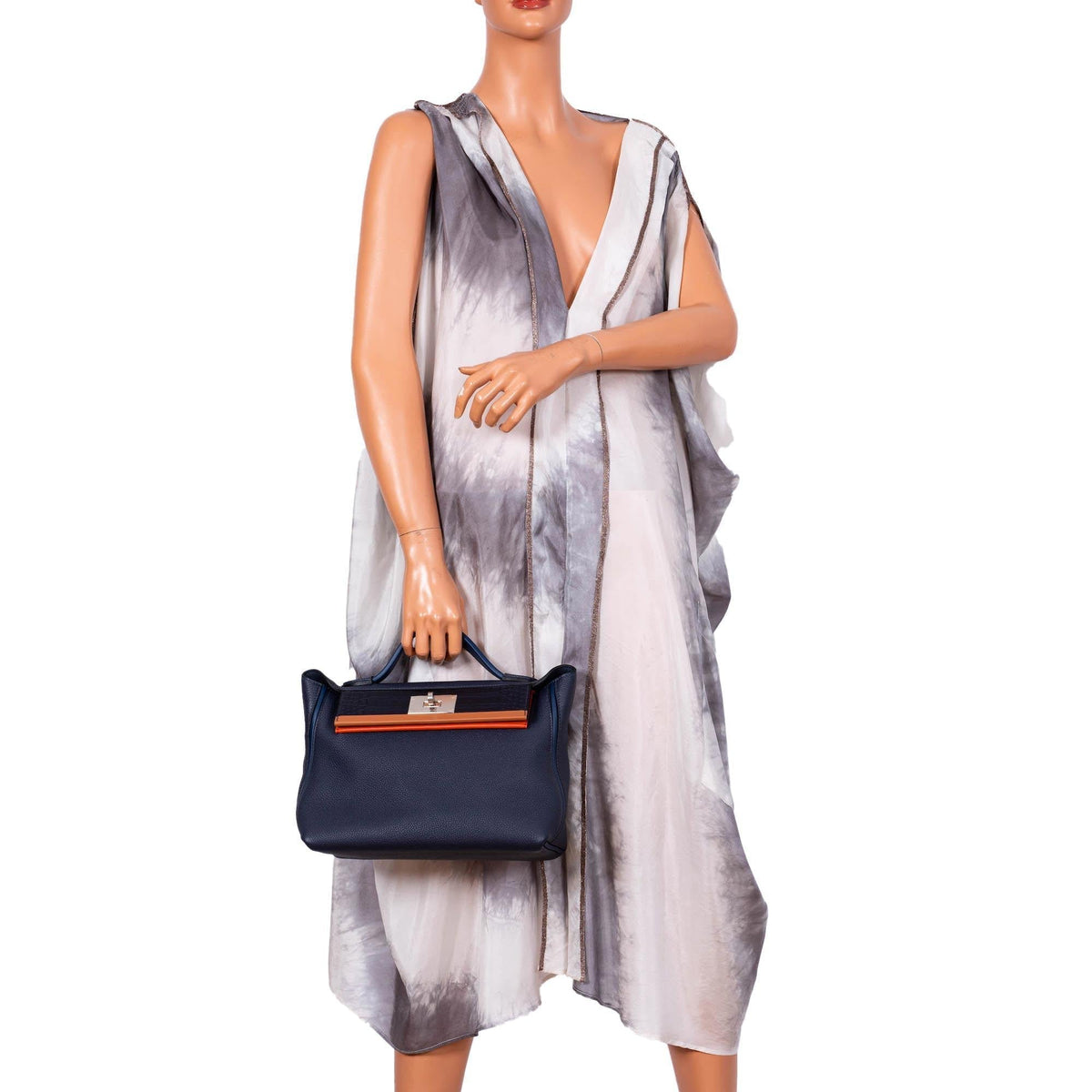 Hermes 24/24 29 Blue Nuit Togo and Matte Alligator Palladium Hardware