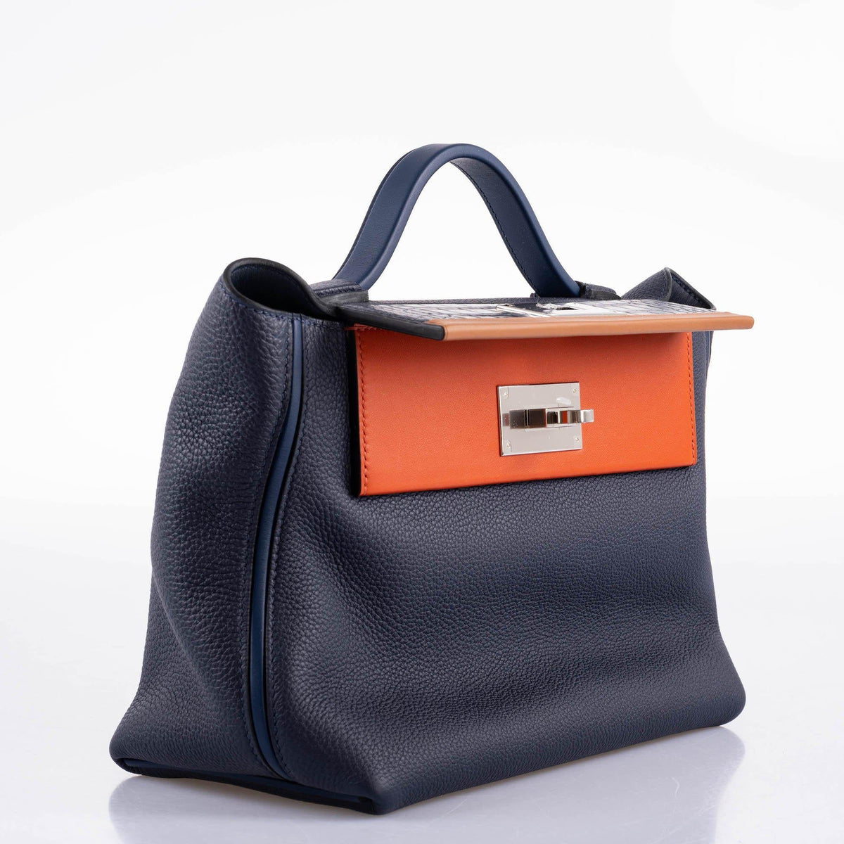 Hermes 24/24 29 Blue Nuit Togo and Matte Alligator Palladium Hardware